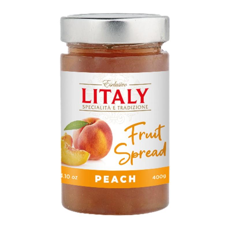 Litaly Fruit Spread Peach 14.1 oz.