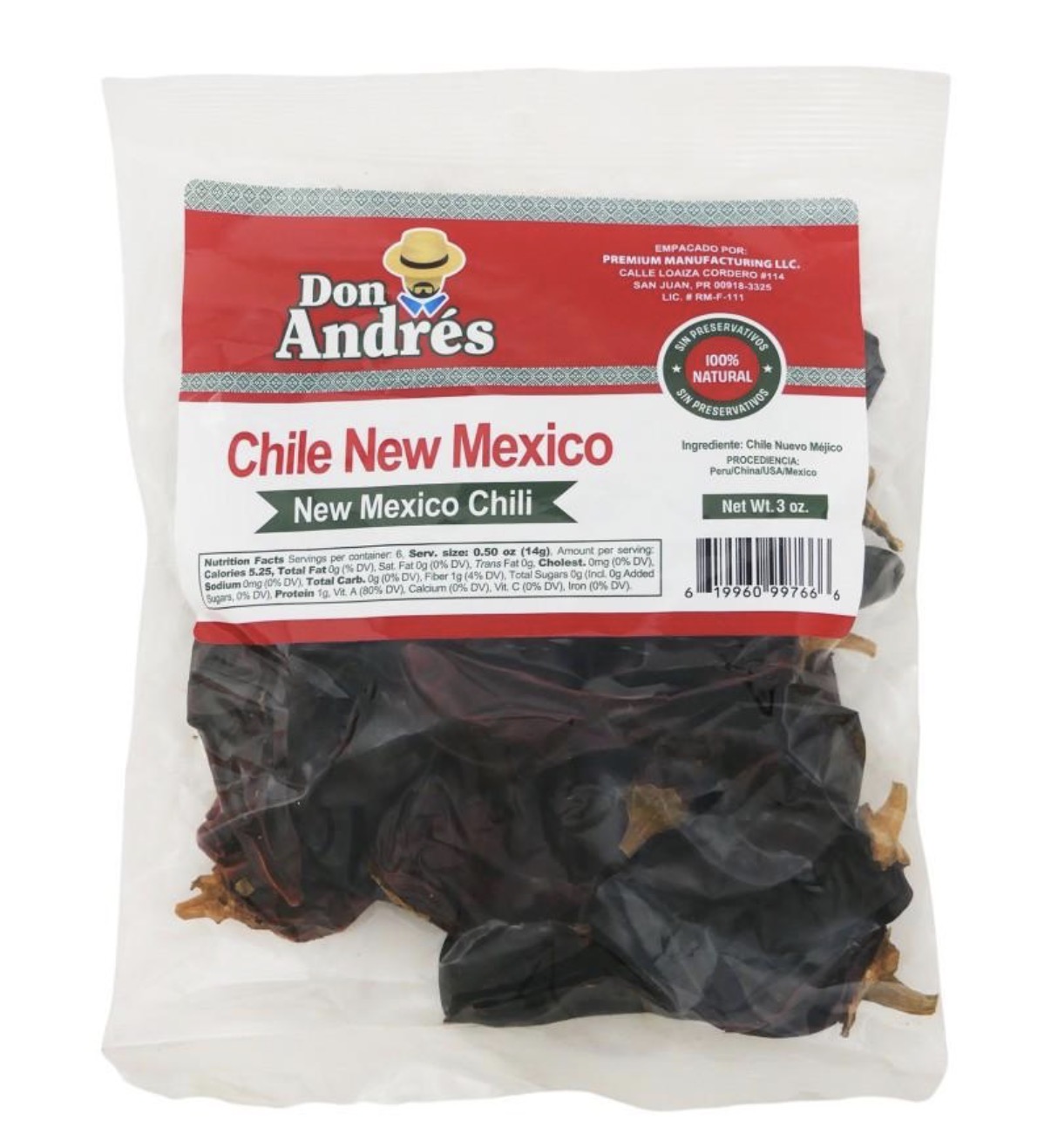 Don Andrés Chile New México 3 oz