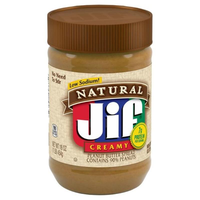 Jif Natural Creamy Peanut Butter 16 oz