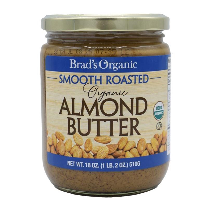 Brad’s Organic Smooth Roasted Almond Butter 18 oz