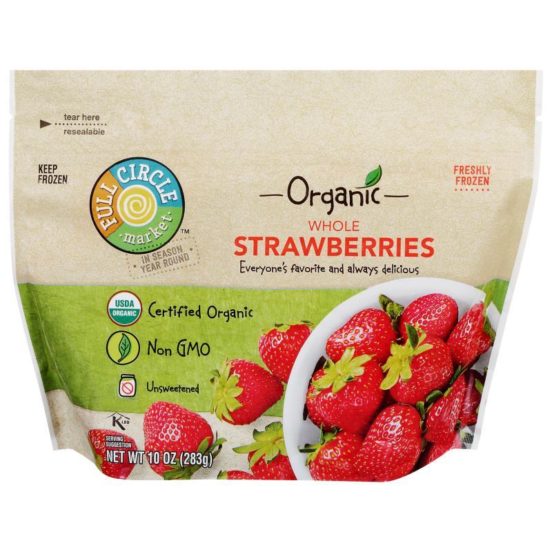 Full Circle Organic Whole Strawberries 10 oz