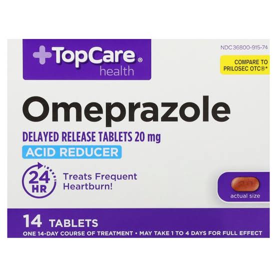 TopCare Health Omeprazole 14 tablets