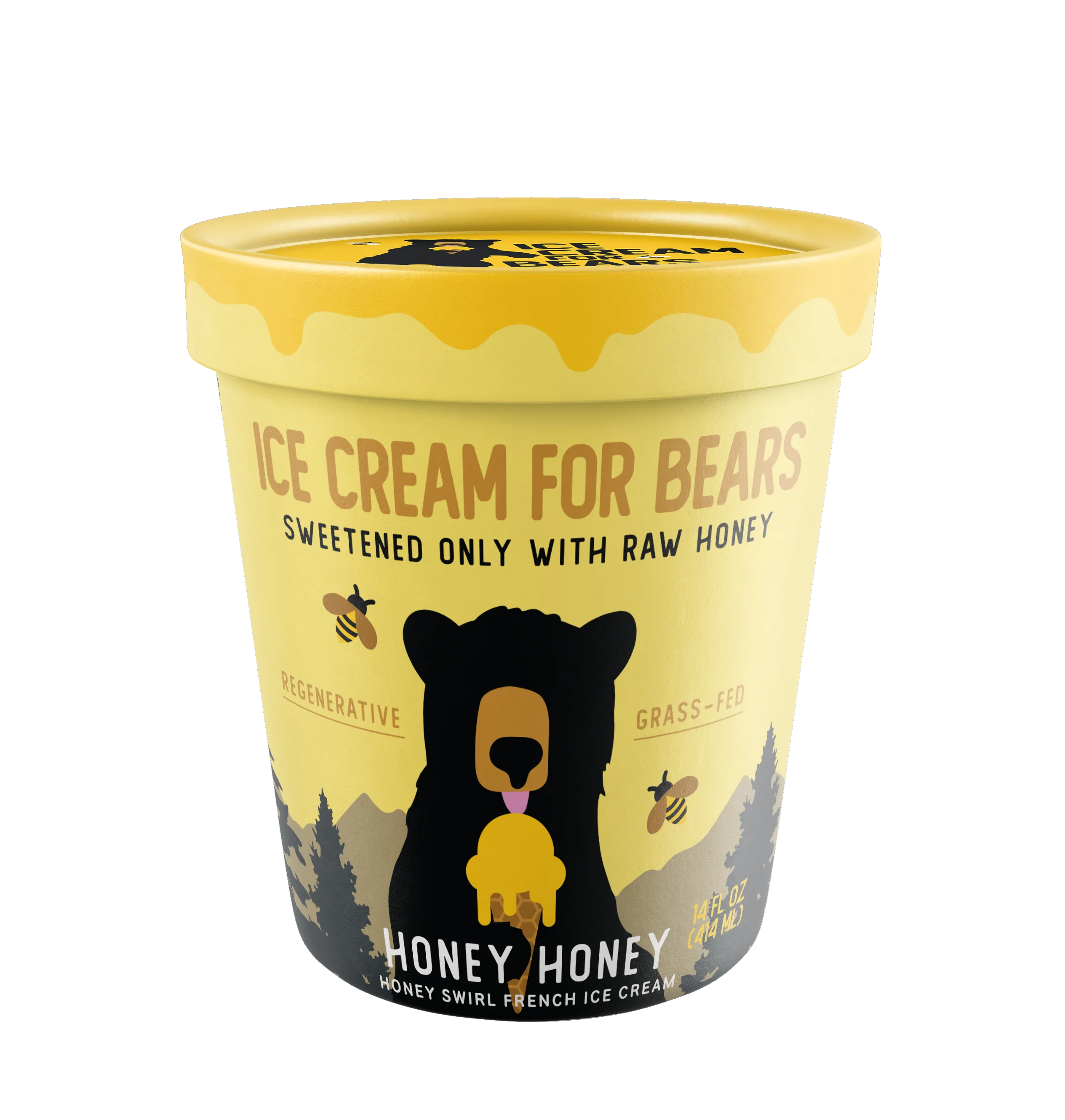 Ice Cream for Bears Honey Honey 1 pt