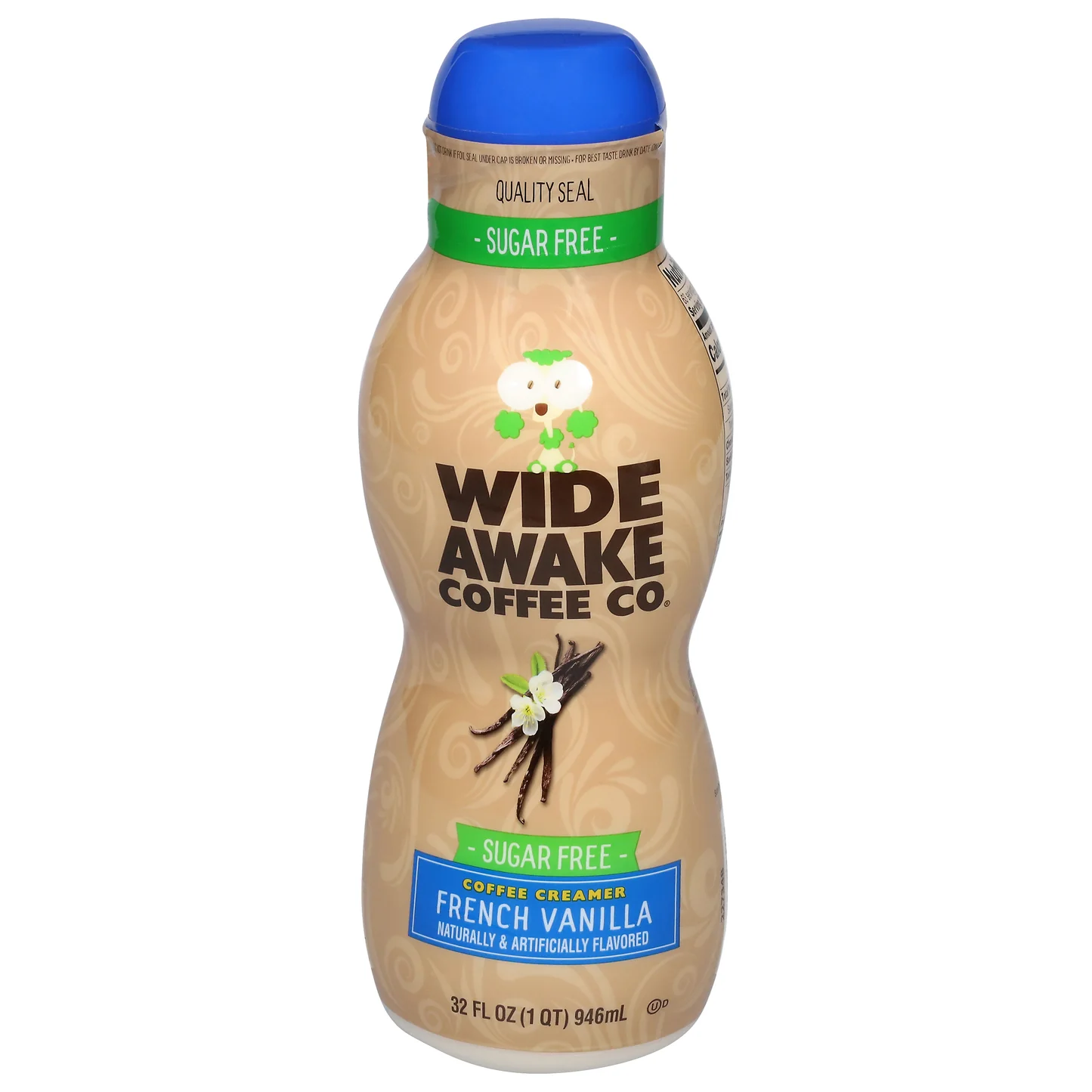 Wide Awake Sugar Free Coffee Creamer French Vanilla 32 oz