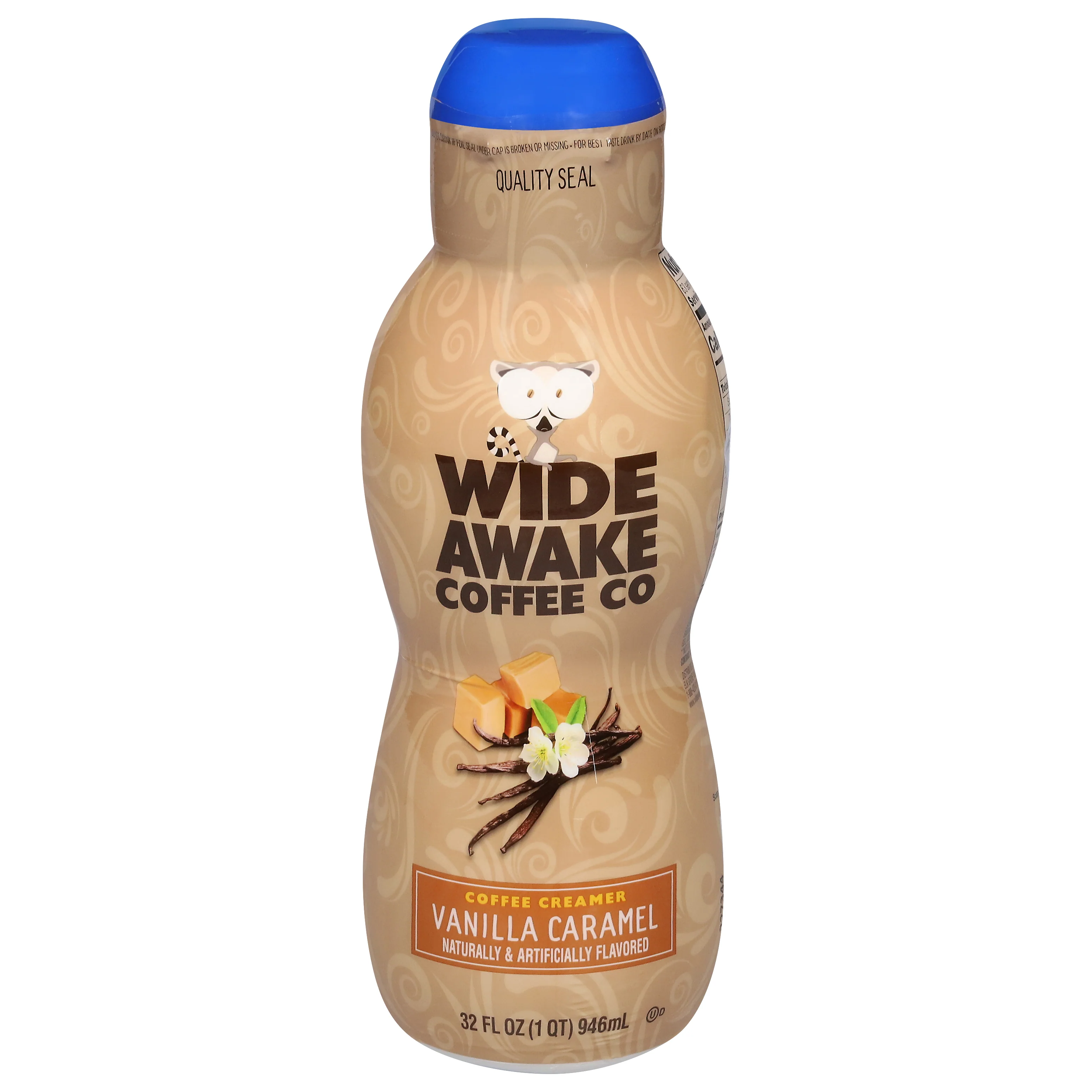 Wide Awake Coffee Creamer Vanilla Caramel 32 oz
