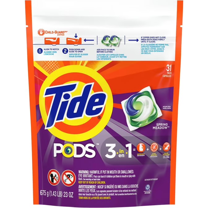 Tide Pods 3-in-1 Spring Meadow 31 ct