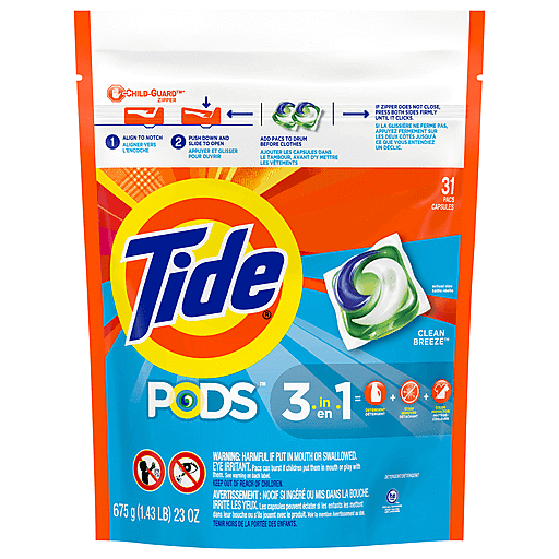 Tide Pods 3-in-1 Ocean Mist 31 ct