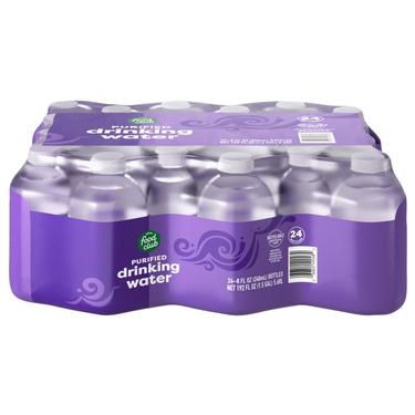 Food Club Purified Drinking Water 24-8 oz