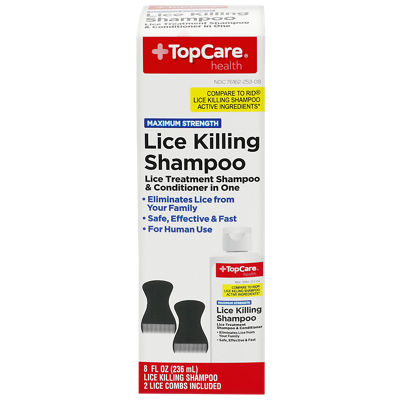Top Care Lice Killing Shampoo 8 oz