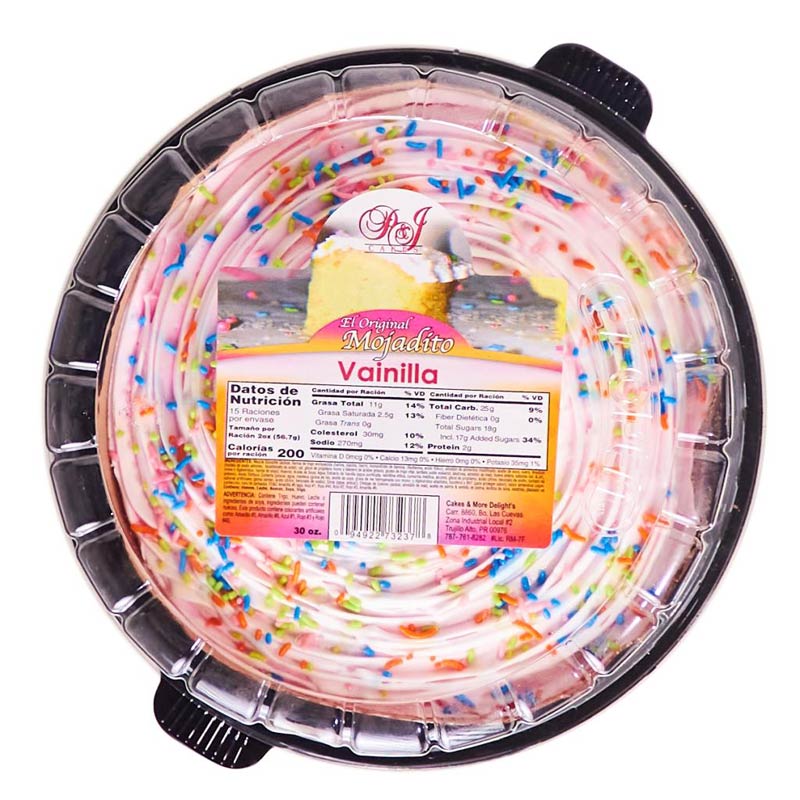 P & J Cake Bizcocho Vainilla Mojadito 30 oz.