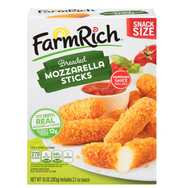 Farm Rich Breaded Mozzarella Sticks 10 oz