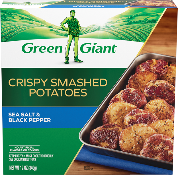 Green Giant Crispy Smashed Potatoes Sea Salt and Black Pepper 12 oz