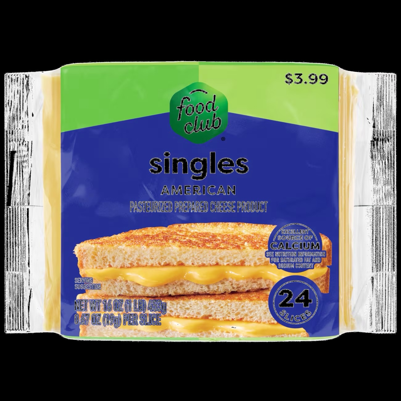 Food Club Singles American 24 ct