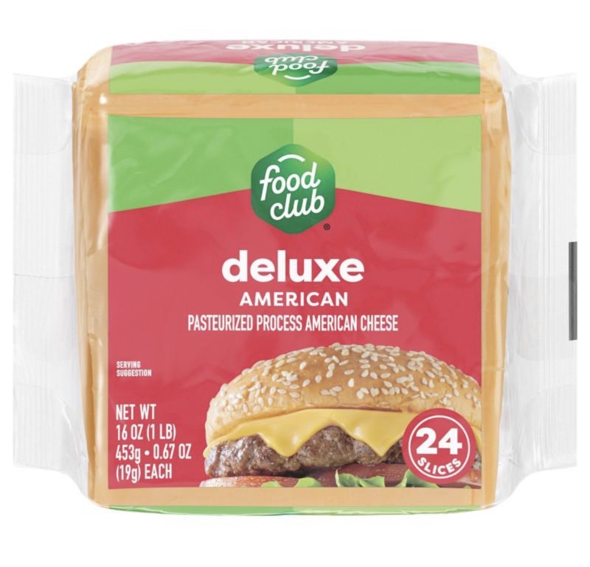 Food Club Singles Deluxe American Style 24 ct