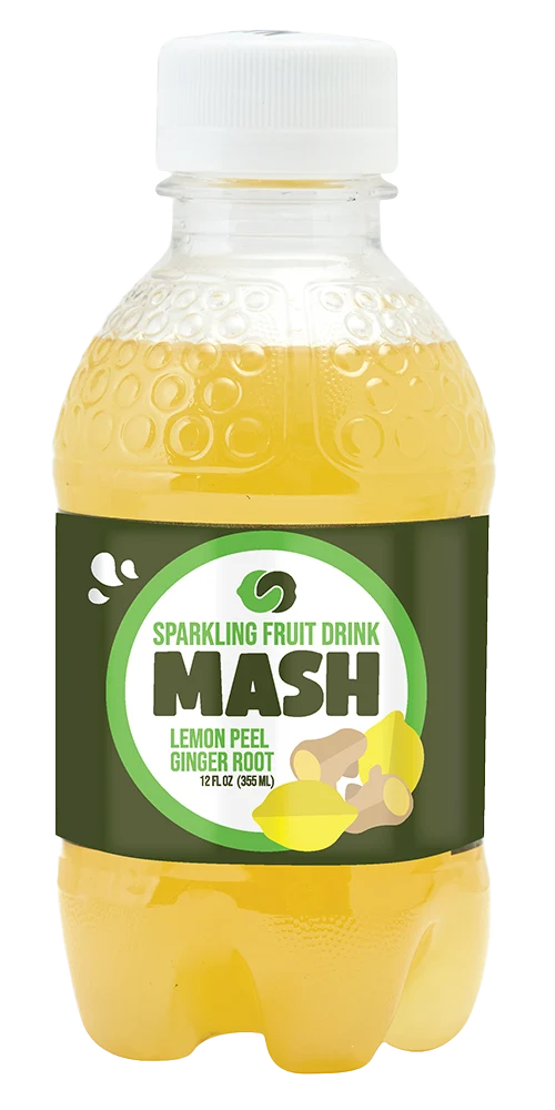 Sparkling Fruit Drink Mash Lemon 16 oz