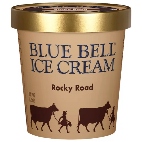Blue Bell Ice Cream Rocky Road 16 oz