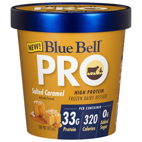 Blue Bell PRO Ice Cream Salted Caramel 16 oz