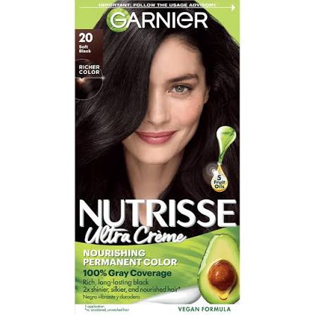 Garnier Nutrisse Permanent Color No. 20 Soft Black 1 ct