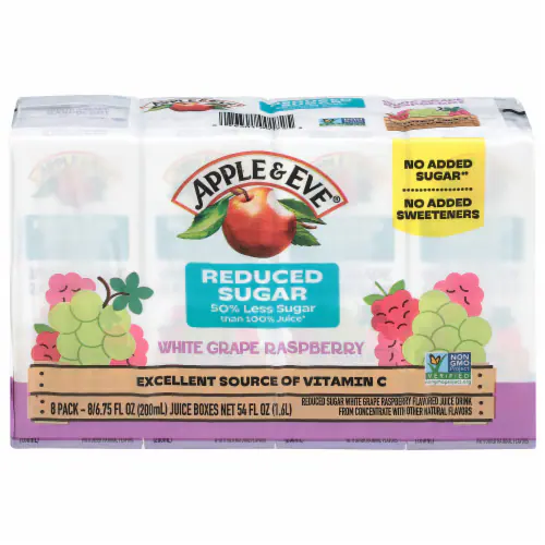 Apple & Eve White Grape Raspberry Reduced Sugar 8-6.75 oz