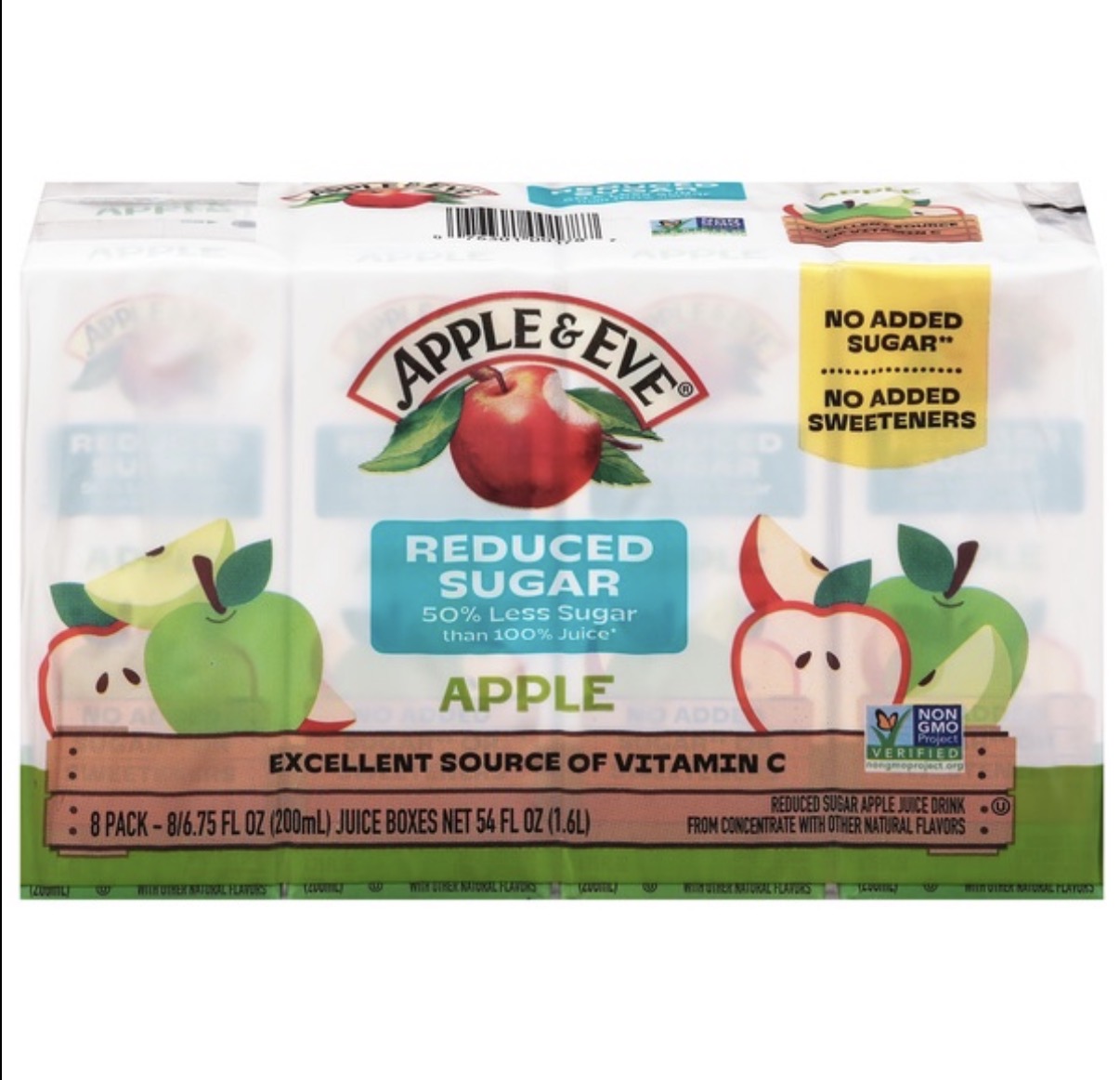 Apple & Eve 100% Juice Apple Juice Reduced Sugar 8-6.75 oz