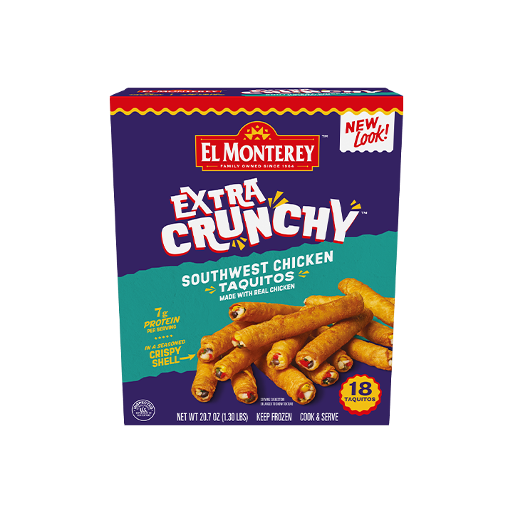 El Monterey Extra Crunchy Southwest Chicken Taquitos