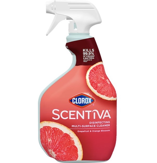 Clorox Scentiva Disinfecting Multi-Purpose Cleaner Grapefruit Scent 32 oz