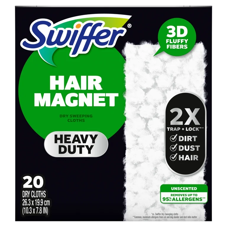 Swiffer Hair Magnet Heavy Duty Dry Cloths 20 ct