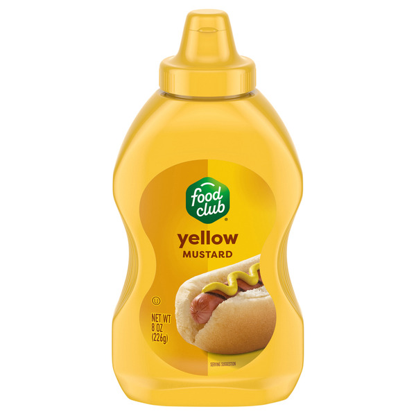 Food Club Yellow Mustard 8 oz