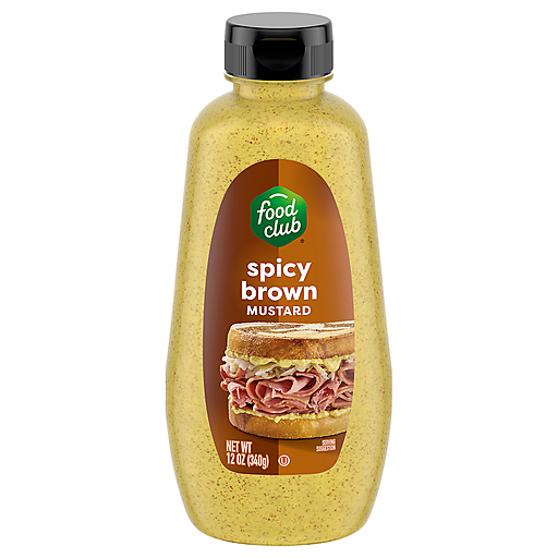 Food Club Spicy Brown Mustard 12 oz