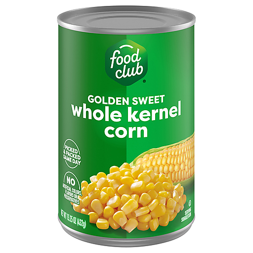 Food Club Golden Sweet Whole Kernel Corn 15 oz