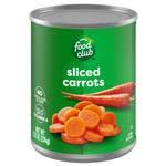 Food Club Sliced Carrots 8.25 oz