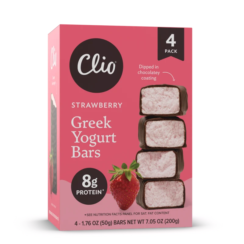 Clio Greek Yogurt Bars Strawberry 4-1.76 oz