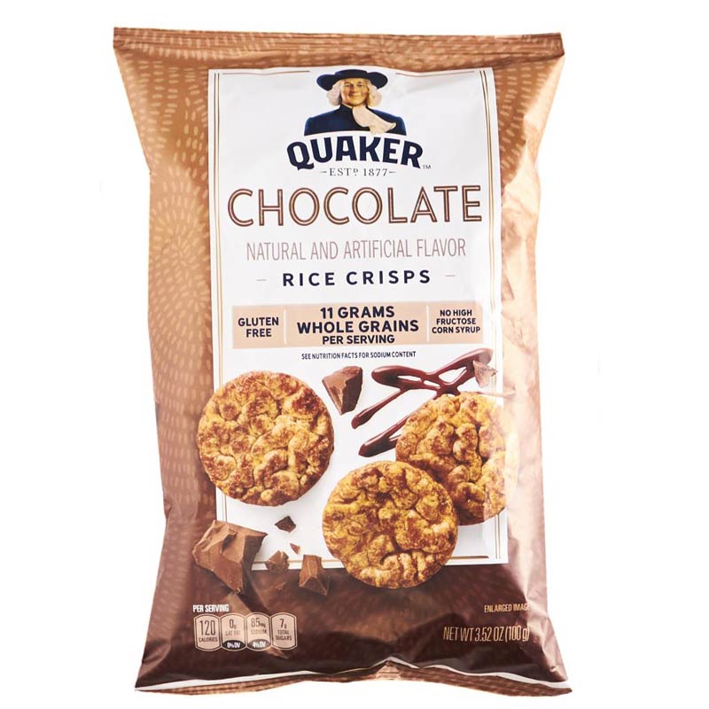 Quaker Rice Crisps Chocolate Snack 3.5 oz