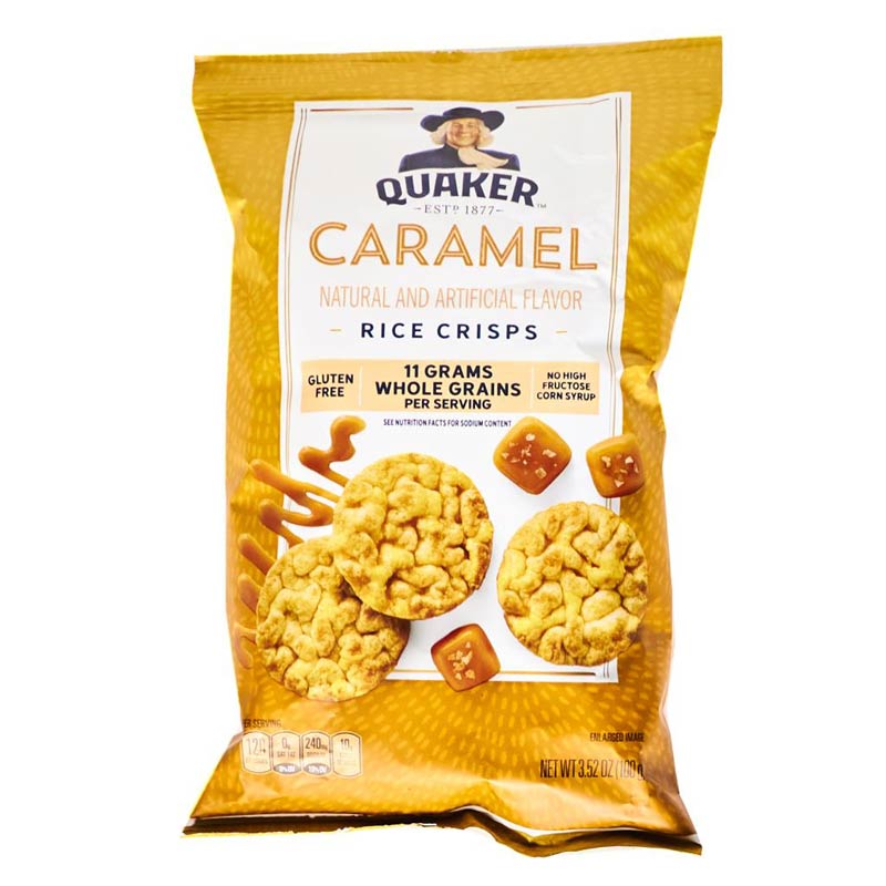Quaker Rice Crisps Caramel Snack 3.5 oz