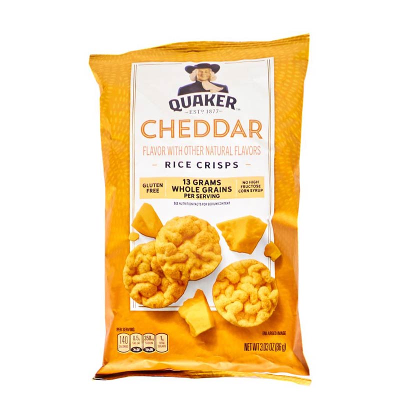 Quaker Rice Crisps Cheddar Snack 3.52 oz