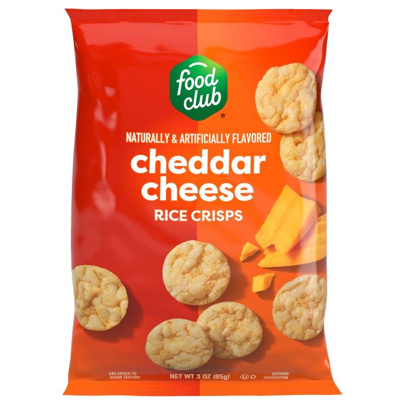Food Club Rice Crisps Cheddar Cheese 3 oz