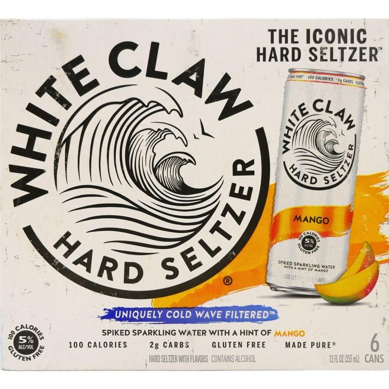 White Claw Sparkling Water Mango 6/12 oz