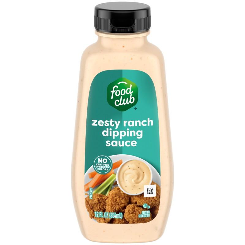 Food Club Zesty Ranch Dipping Sauce 12 oz