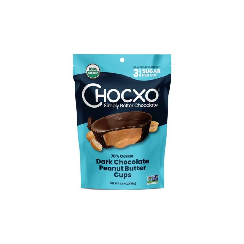 Chocxo Dark Chocolate Peanut Butter Cups 3.45 oz