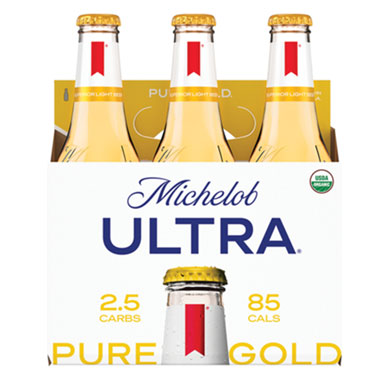 Michelob Ultra Pure Gold Bottles 6-12 oz
