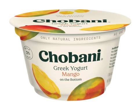 Chobani Greek Yogurt Fruit on the Bottom Mango 5.3 oz