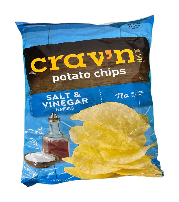 Crav'n Salt & Vinegar Potato Chips 7.75 oz
