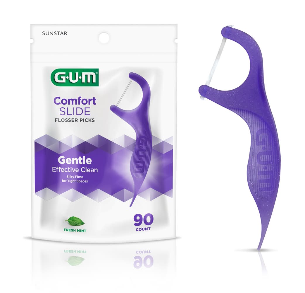 GUM Comfort Slide Flosser Picks 90 ct