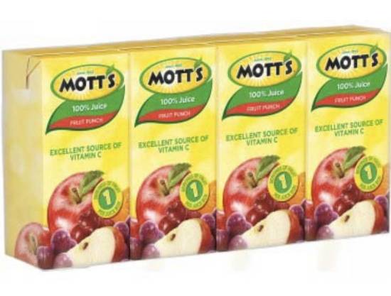 Mott’s 100% Juice Fruit Punch 4-4.25 oz