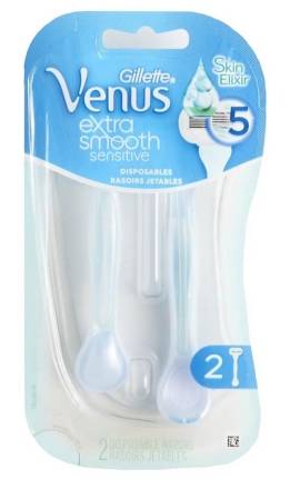Venus Extra Smooth Sensitive Disposable Razors 2 ct