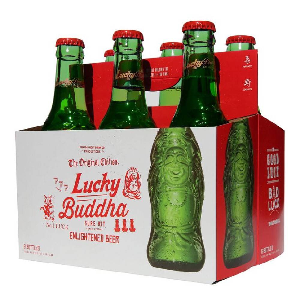 Lucky Buddha Enlightened Beer 6-12 oz