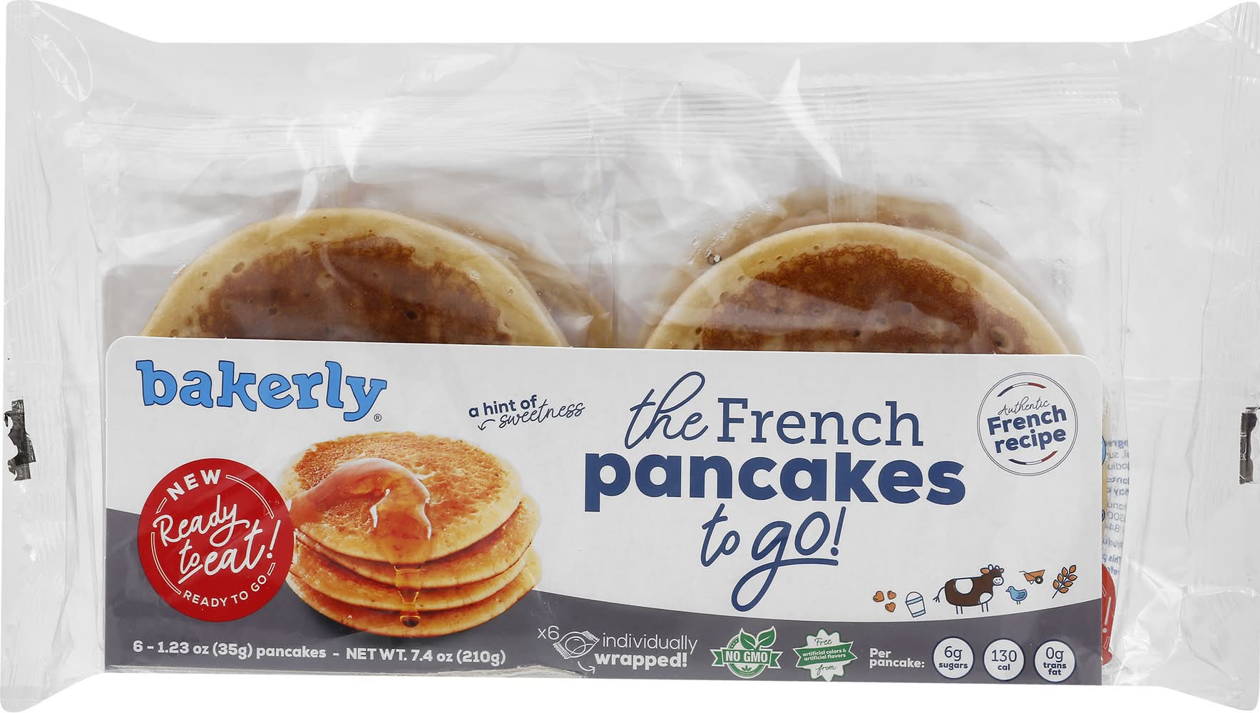 Bakerly French Pancakes to Go 6-1.23 oz