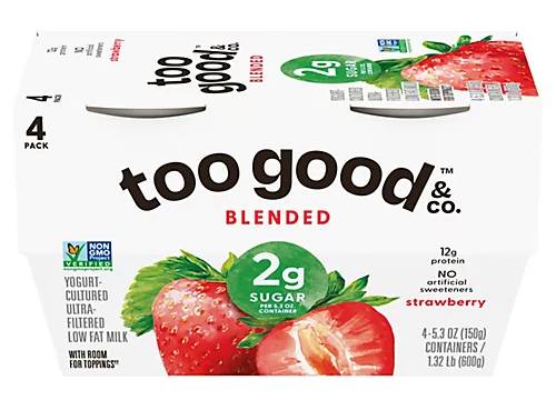 Too Good Greek Strawberry Yogurt 4-5.3 oz 