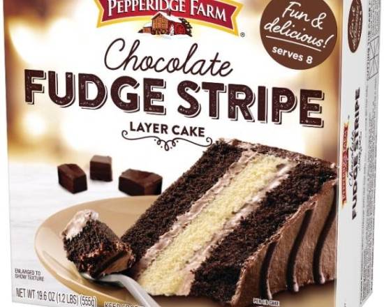 Pepperidge Farm Chocolate Fudge Stripe Layer Cake 19.6 oz