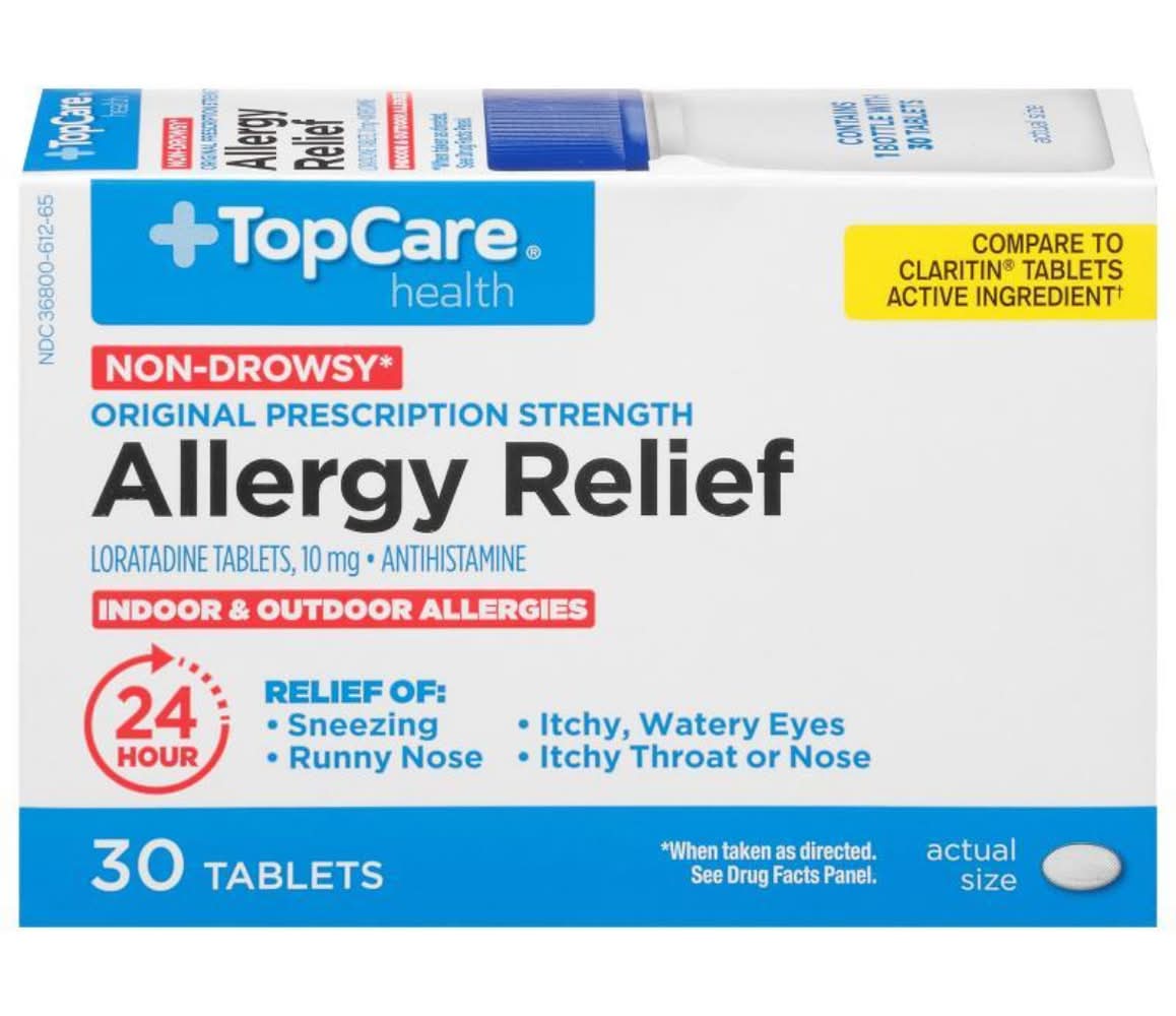 TopCare Health Non-Drowsy Allergy Relief 30 tablets